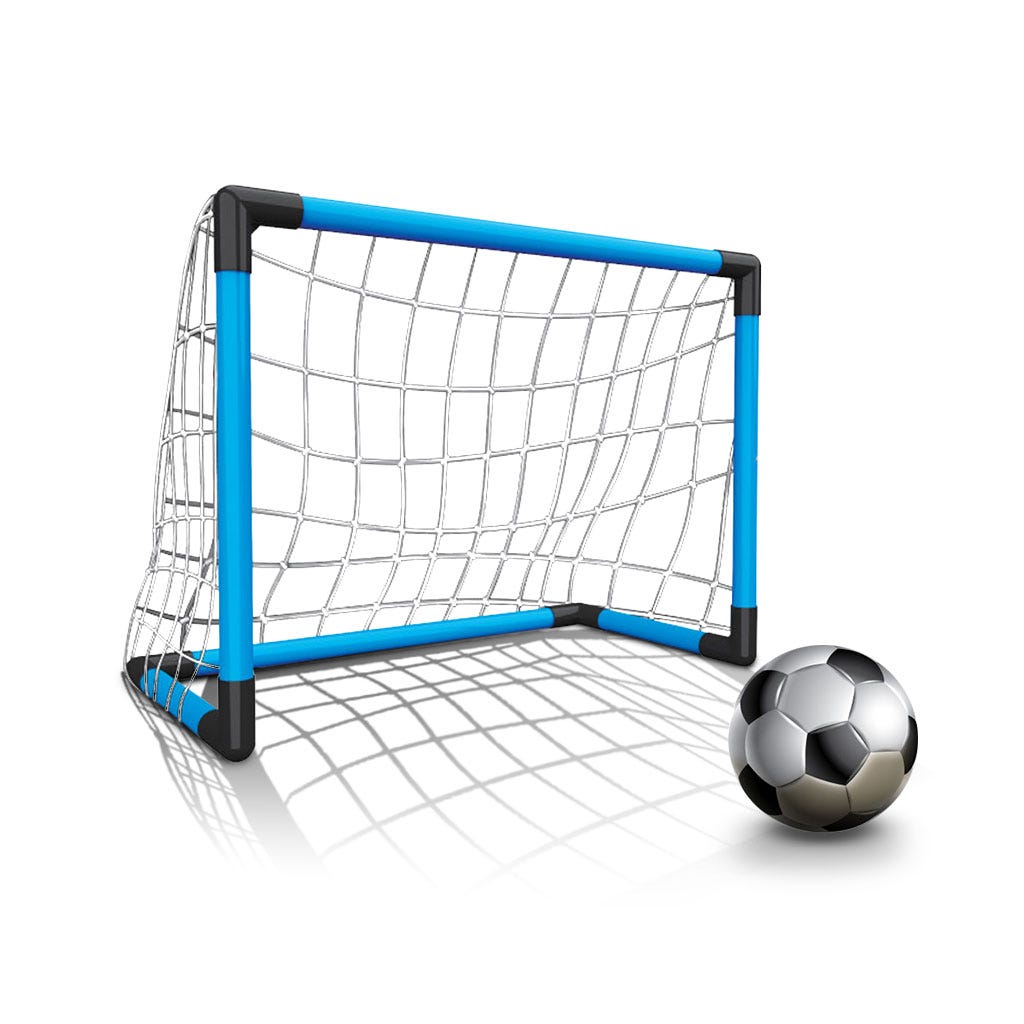 Juego de fútbol con porteria y pelota