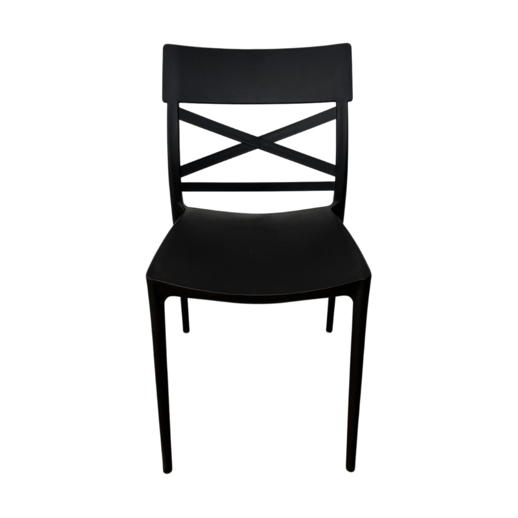 Silla De Comedor Negro Coal 43X49X78Cm
