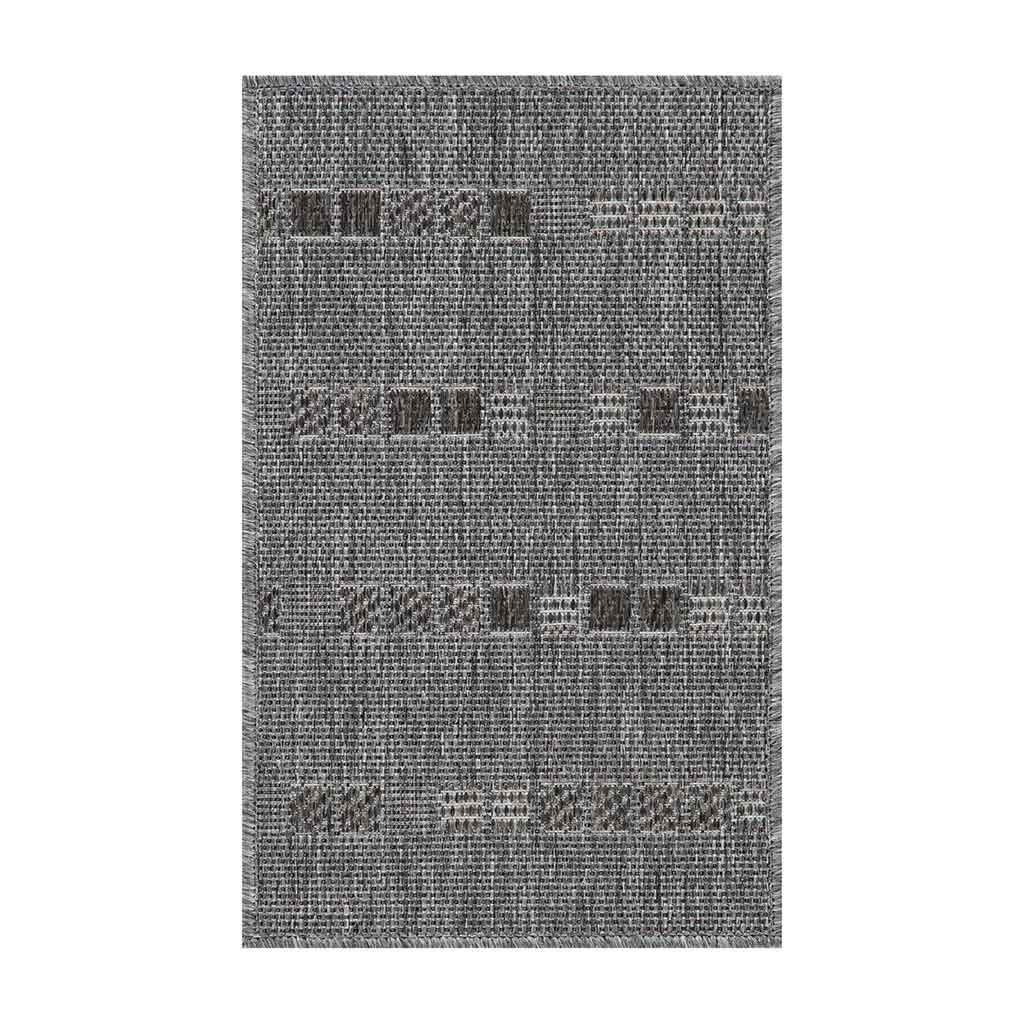 Alfombra De Puerta Con Diseño Gris 40X60Cm