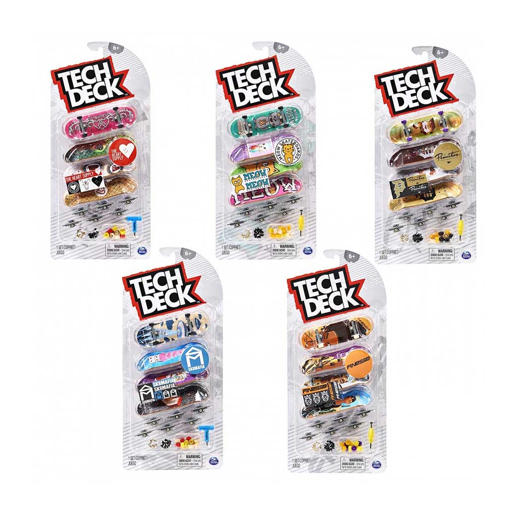 Set De 4Pzs Tech Deck Surtidas