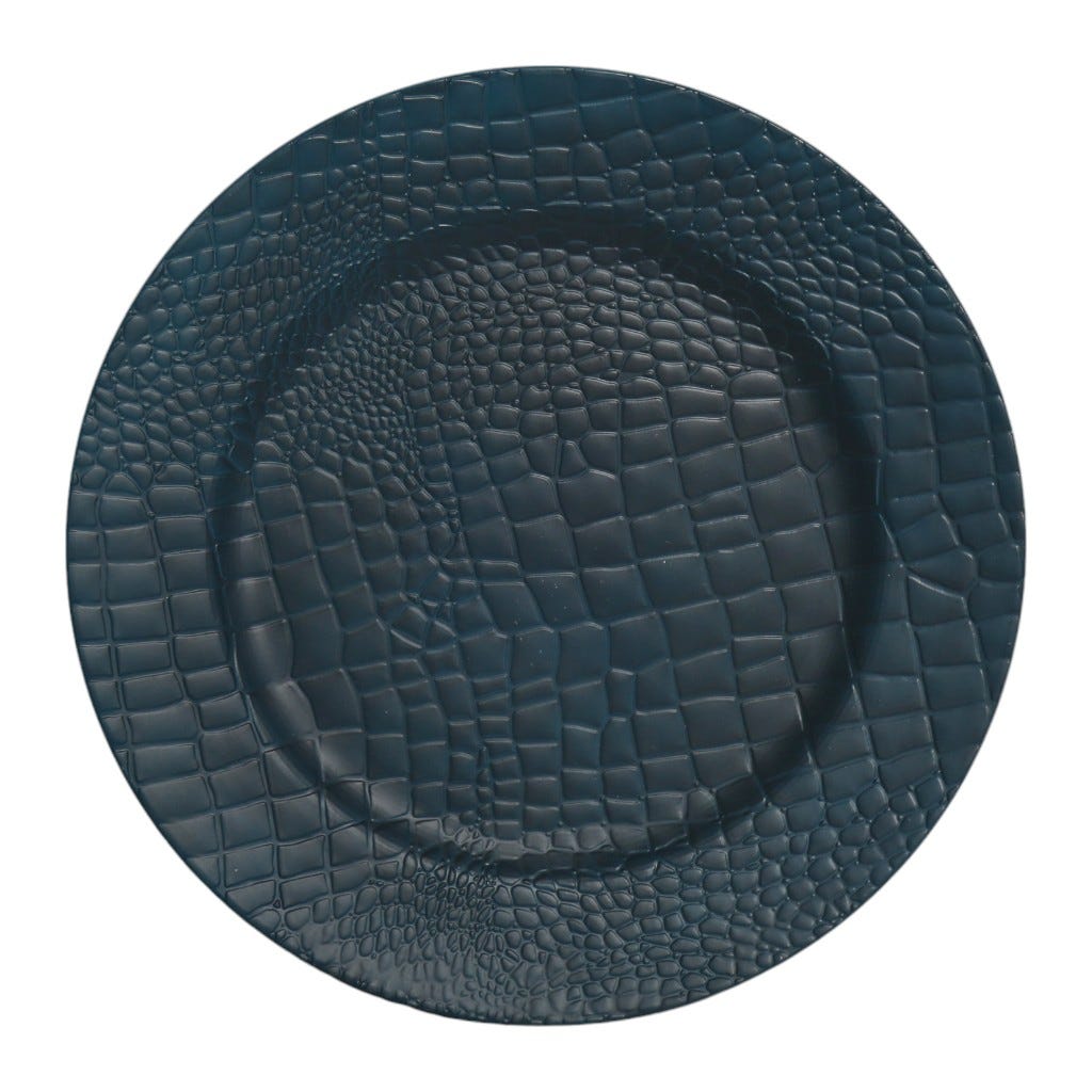 Plato De Servir Azul Marino 33Cm
