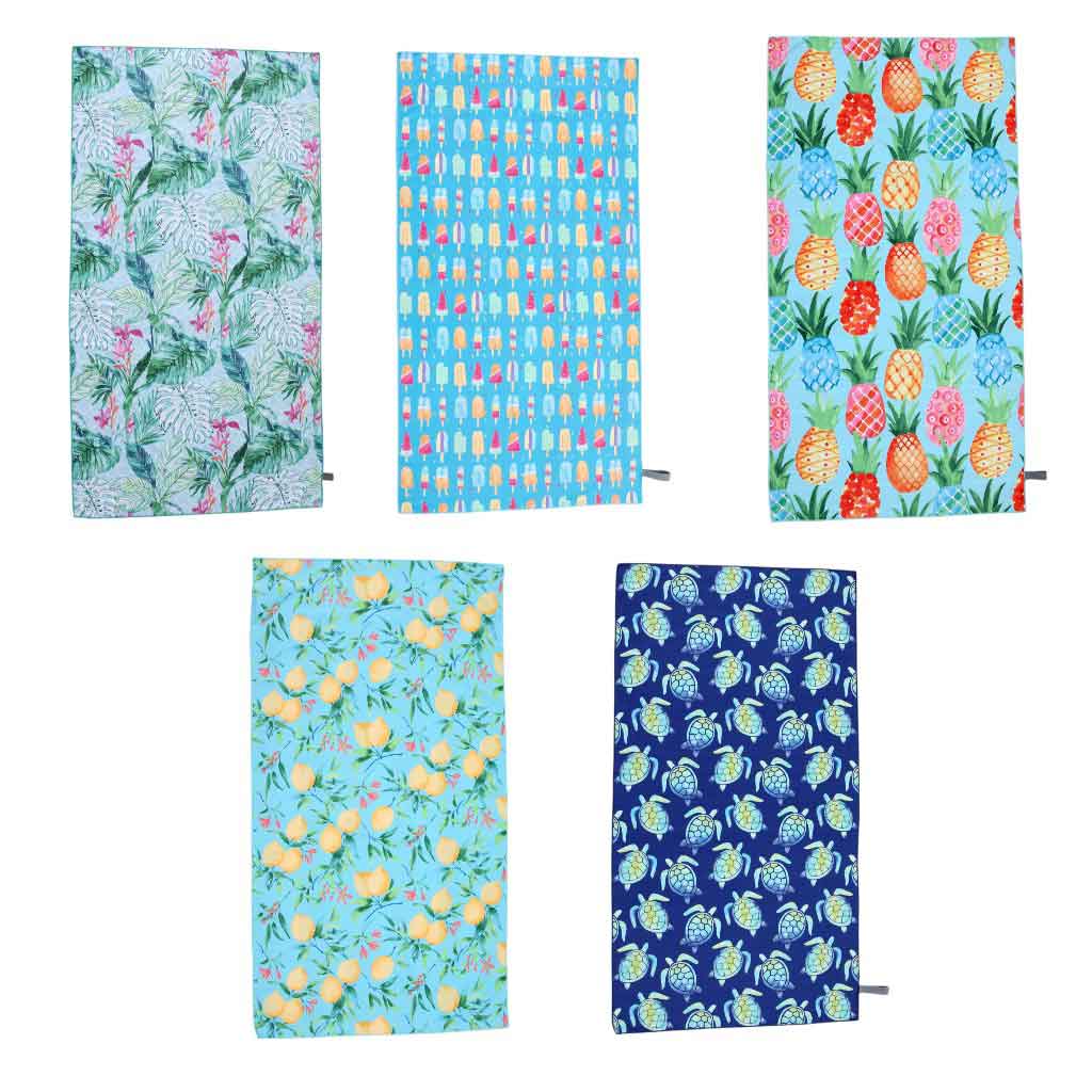 Toalla De Microfibra Estampado Surtido 90X170Cm