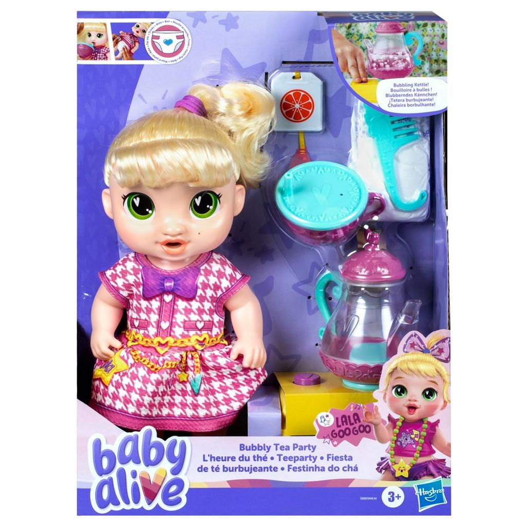 Muñeca Baby Alive Fiesta de Té Burbujeante LaLa GooGoo
