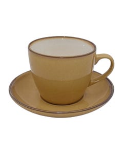 Set De Platos Con Tazas Amarillos De 4 Pzs 3oz