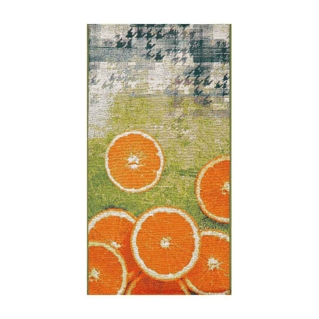 Alfombra Estampado De Naranjas 60X110Cm