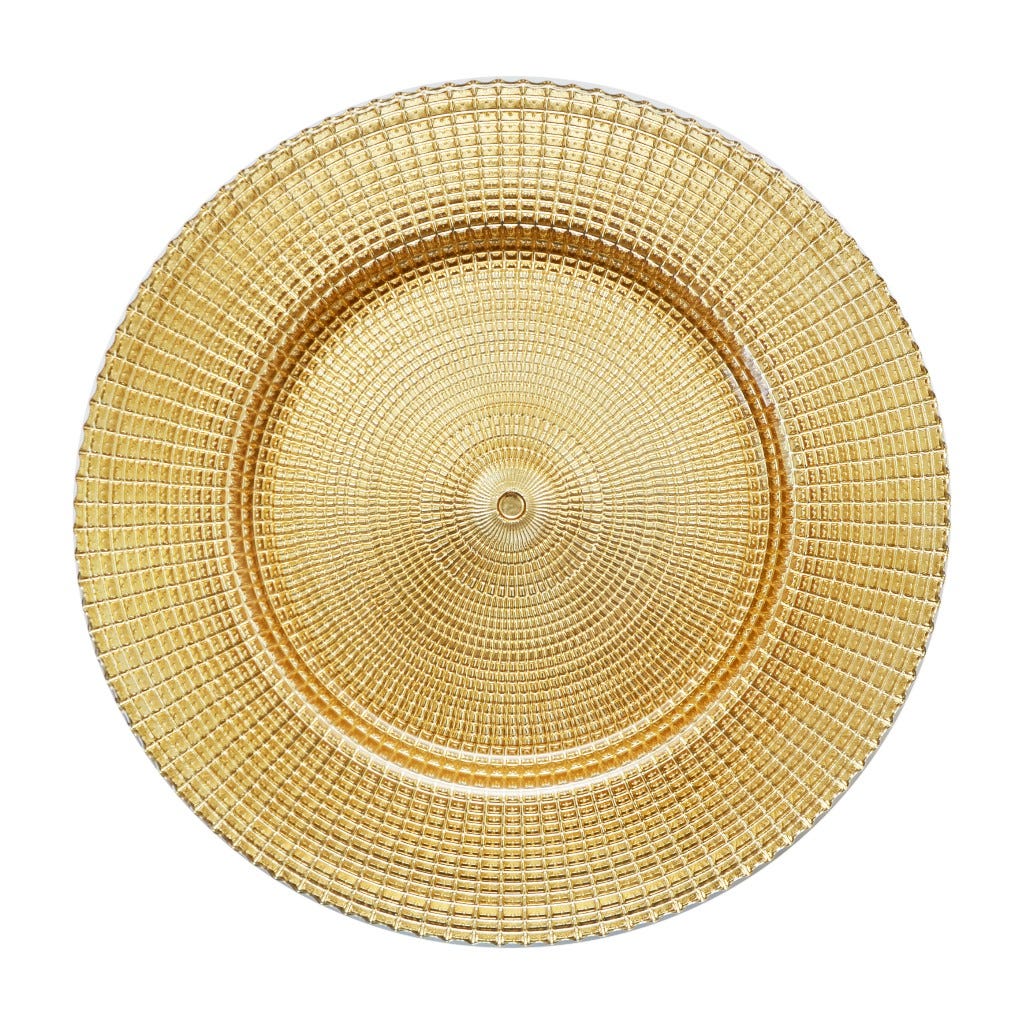 Plato Dorado De Fondo 33cm