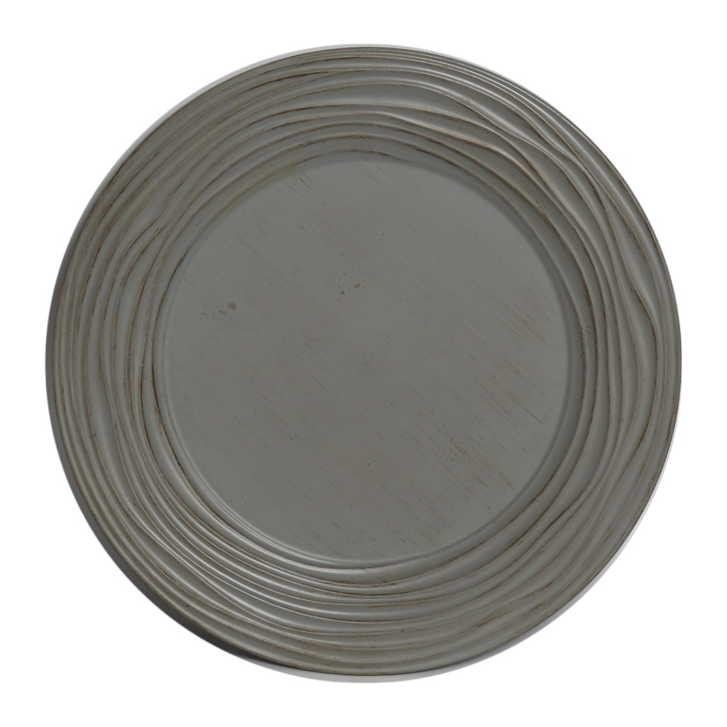 Plato De Servir Gris 33Cm