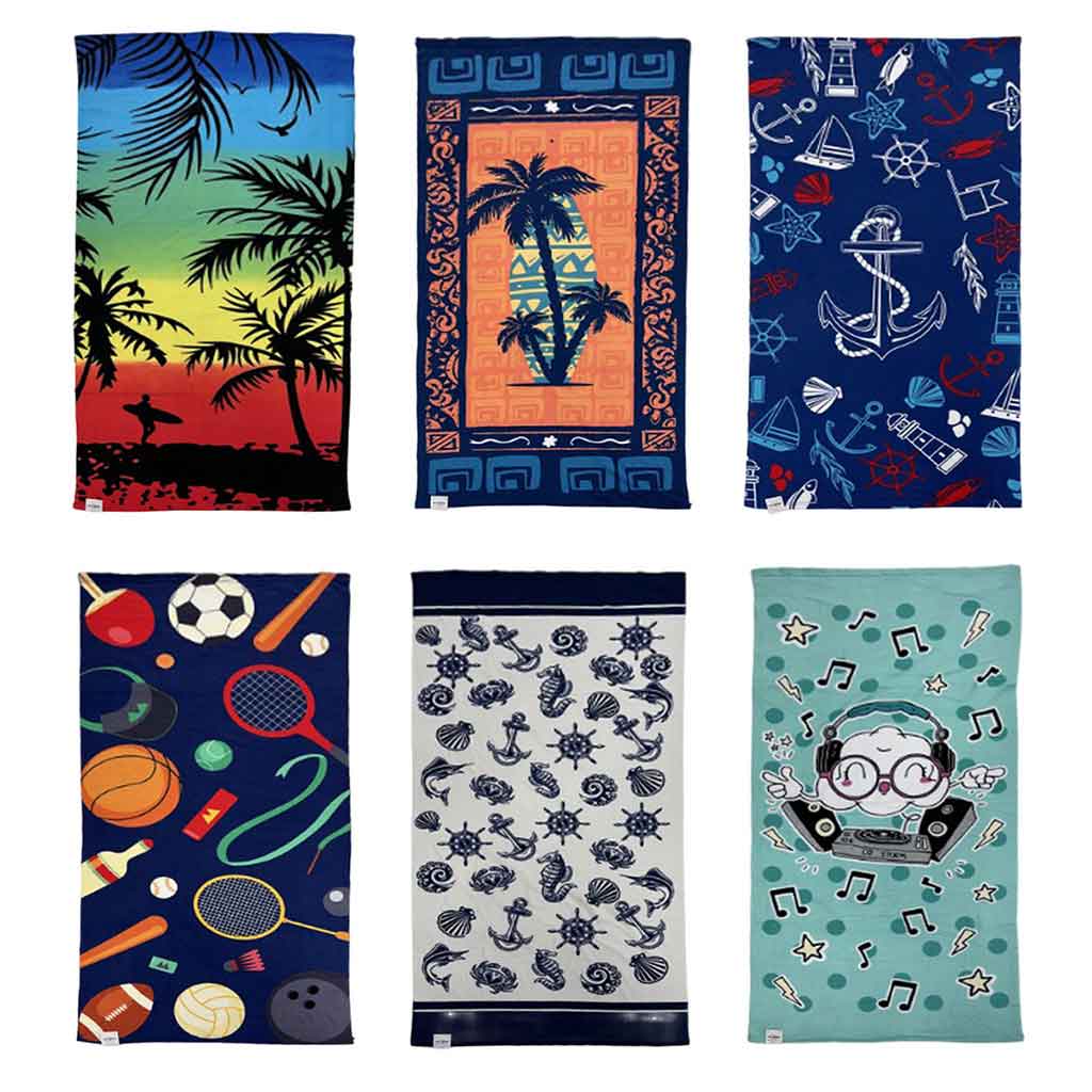 Toalla De Playa Estampados Surtidos 70X150Cm