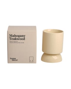 Vela Aromática Caoba Y Madera De Teca 9X11Cm