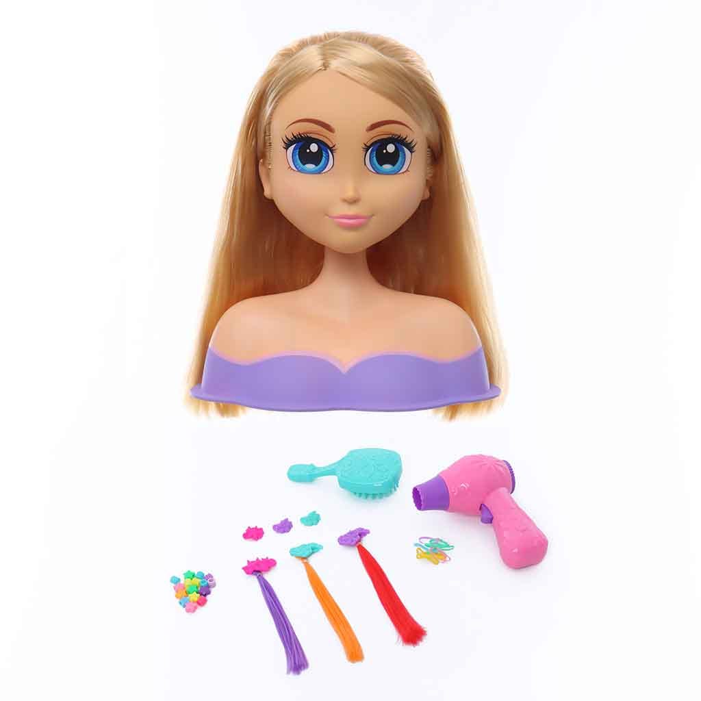 Little Bebops Cabeza Muñeca Para Peinar Y Accesorios