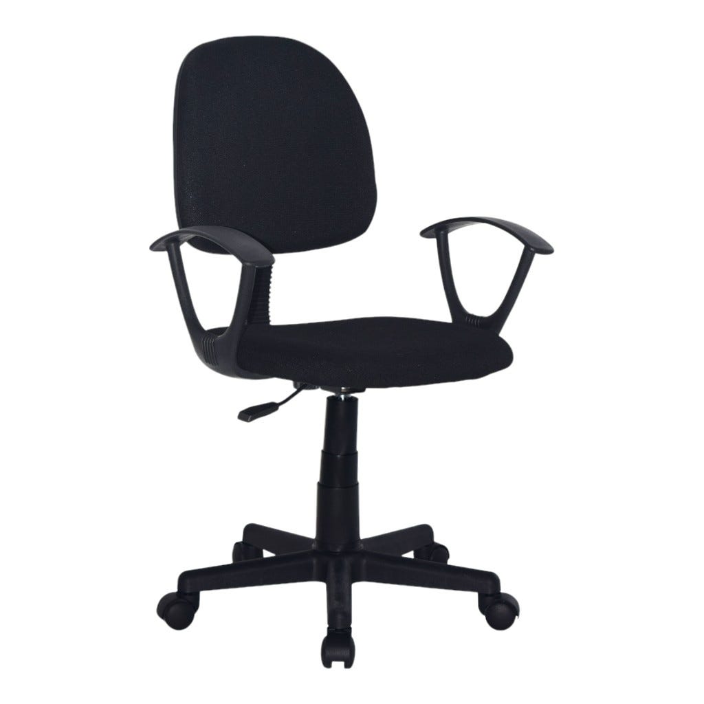 Silla De Escritorio Todo Negro 60X56X84-94Cm