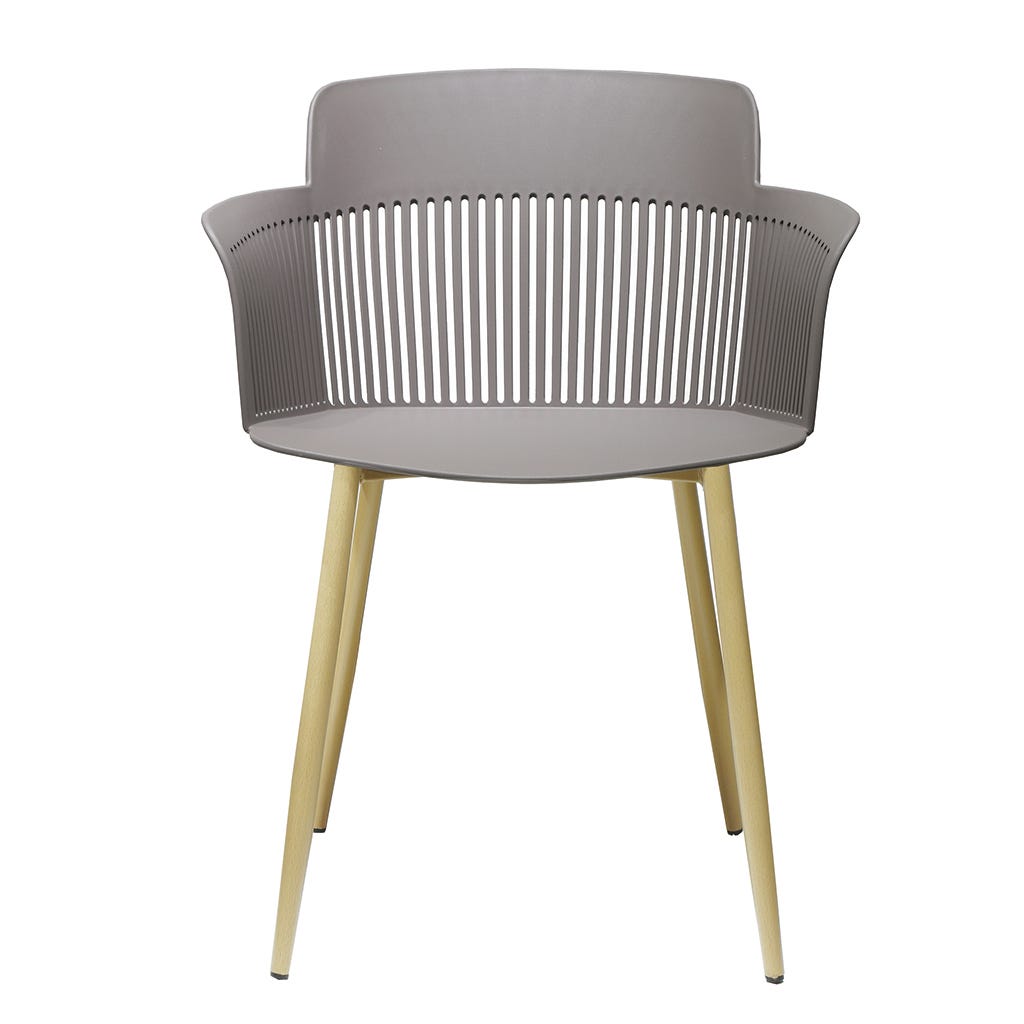 Silla de exterior gris pardo Alyssam