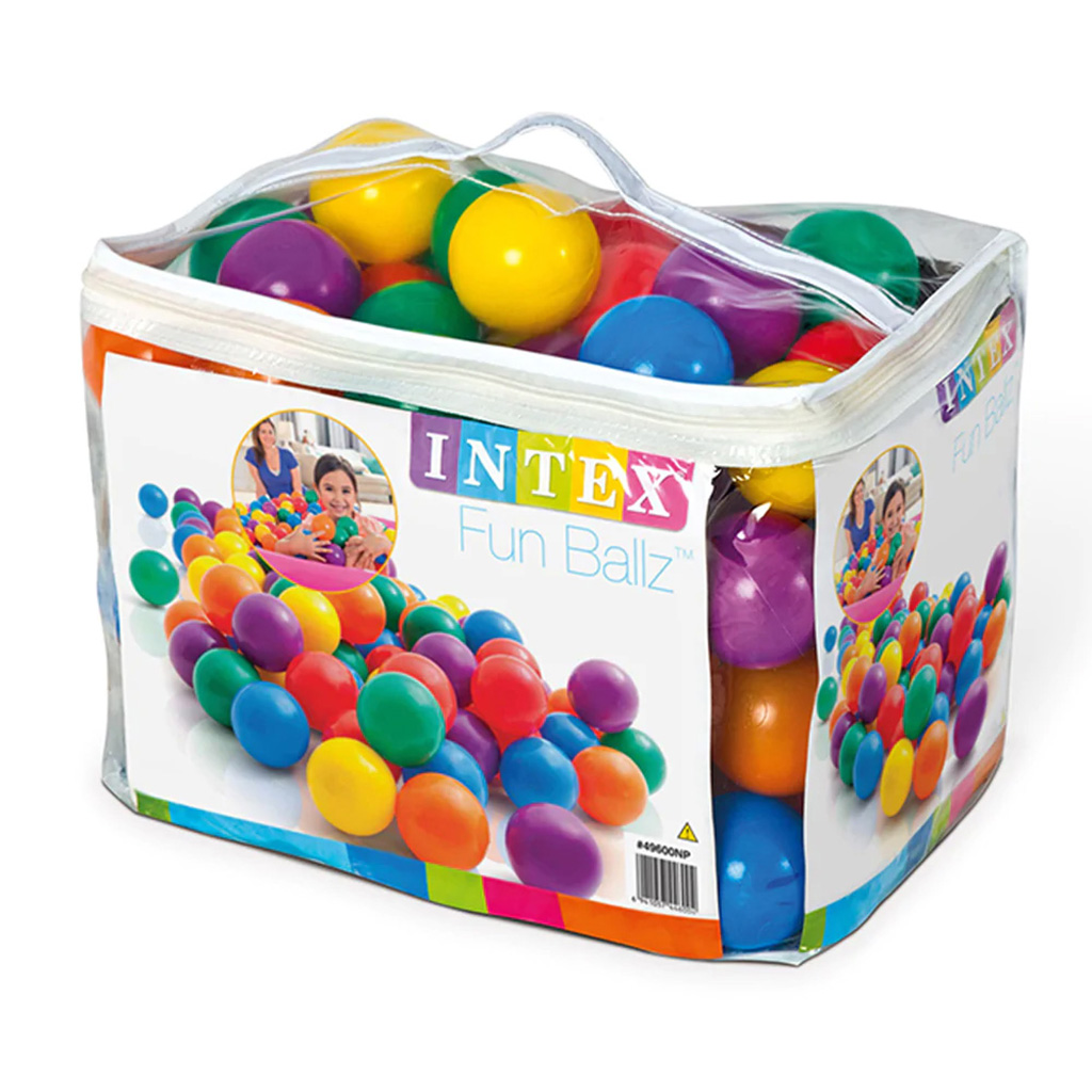 Pelotas de Colores Fun Ballz Intex (100)