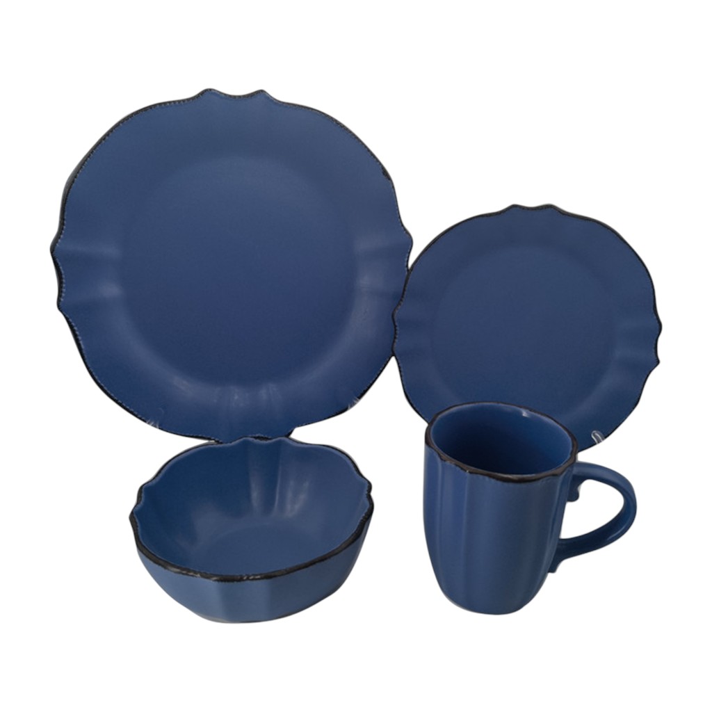 Set De Vajilla 16Pzs Azul