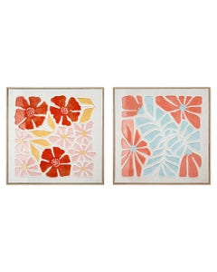 Cuadro Decorativo De Hojas Surtidos 40x40x2cm