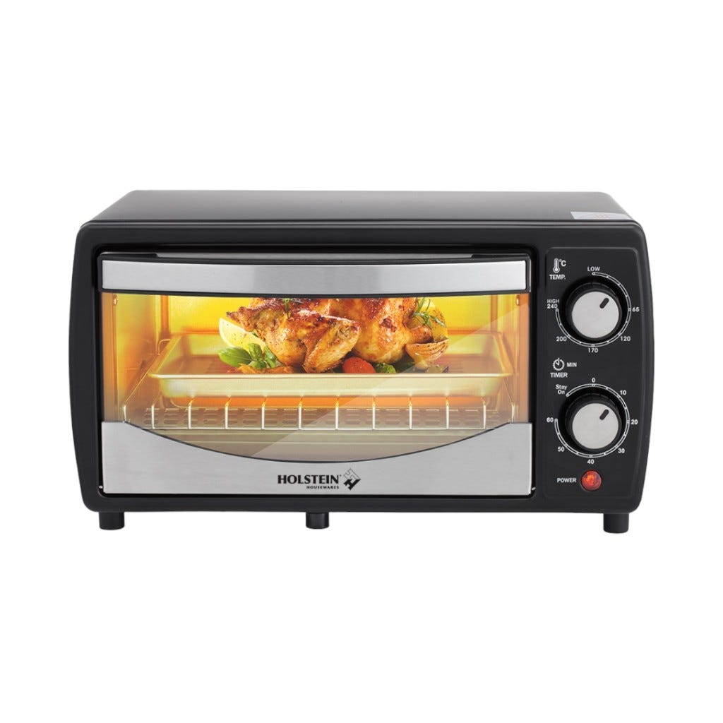 Horno Tostador De 4 Rebanadas Negro Holstein