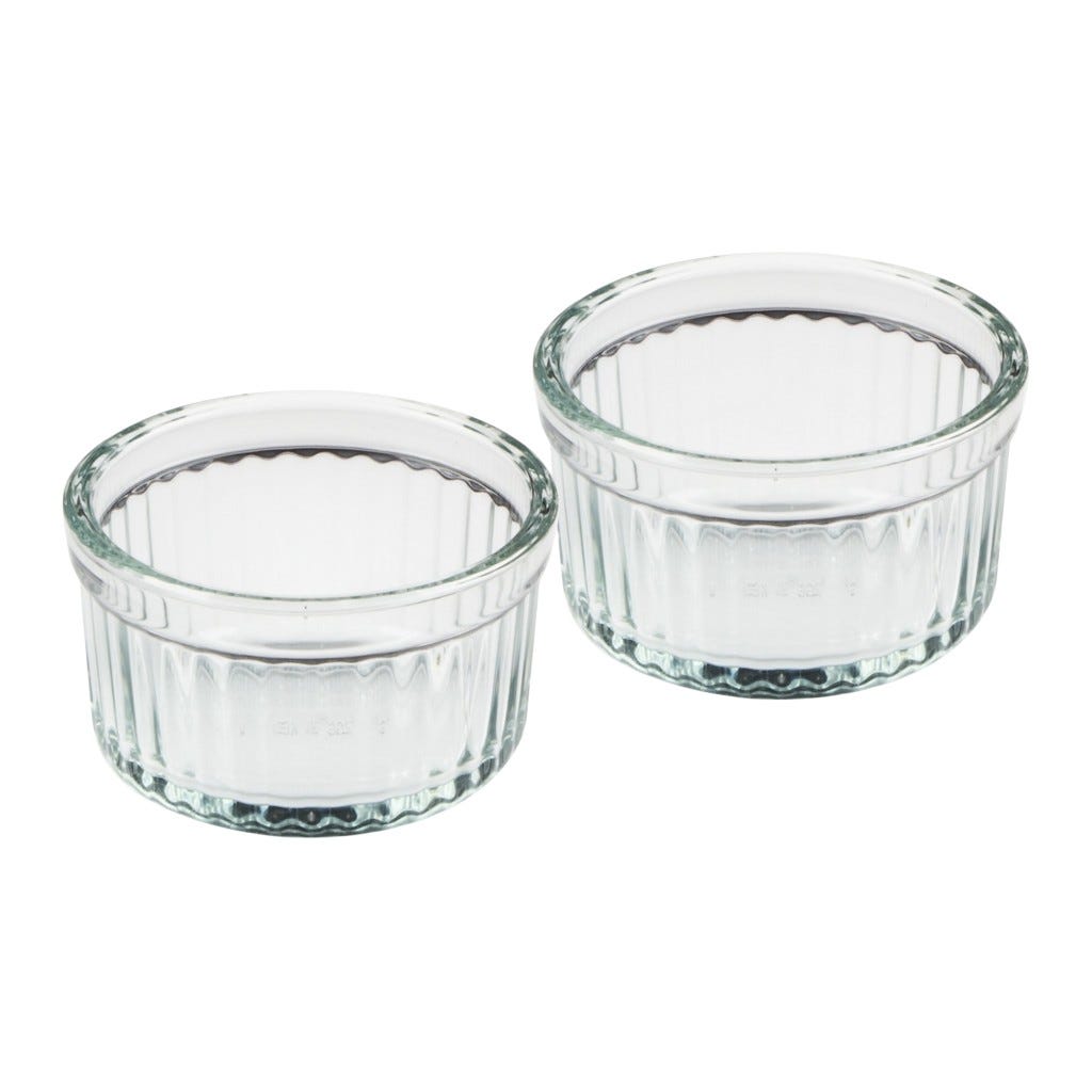 Juego De 2 Ramekins De Cristal 140Ml