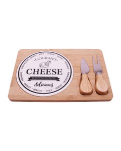 Juego De Tabla Y Utensilios Para Queso 3pzs