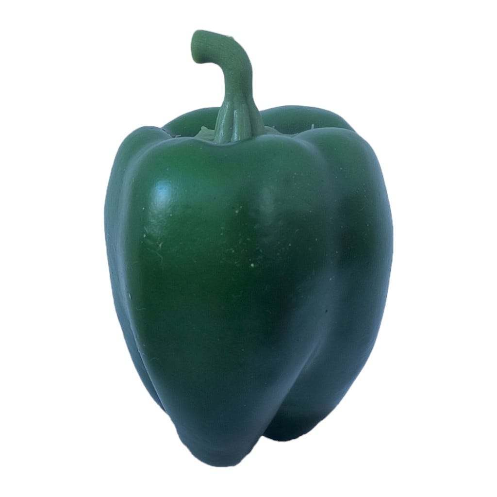 Pimiento Verde Decorativo 11x8cm