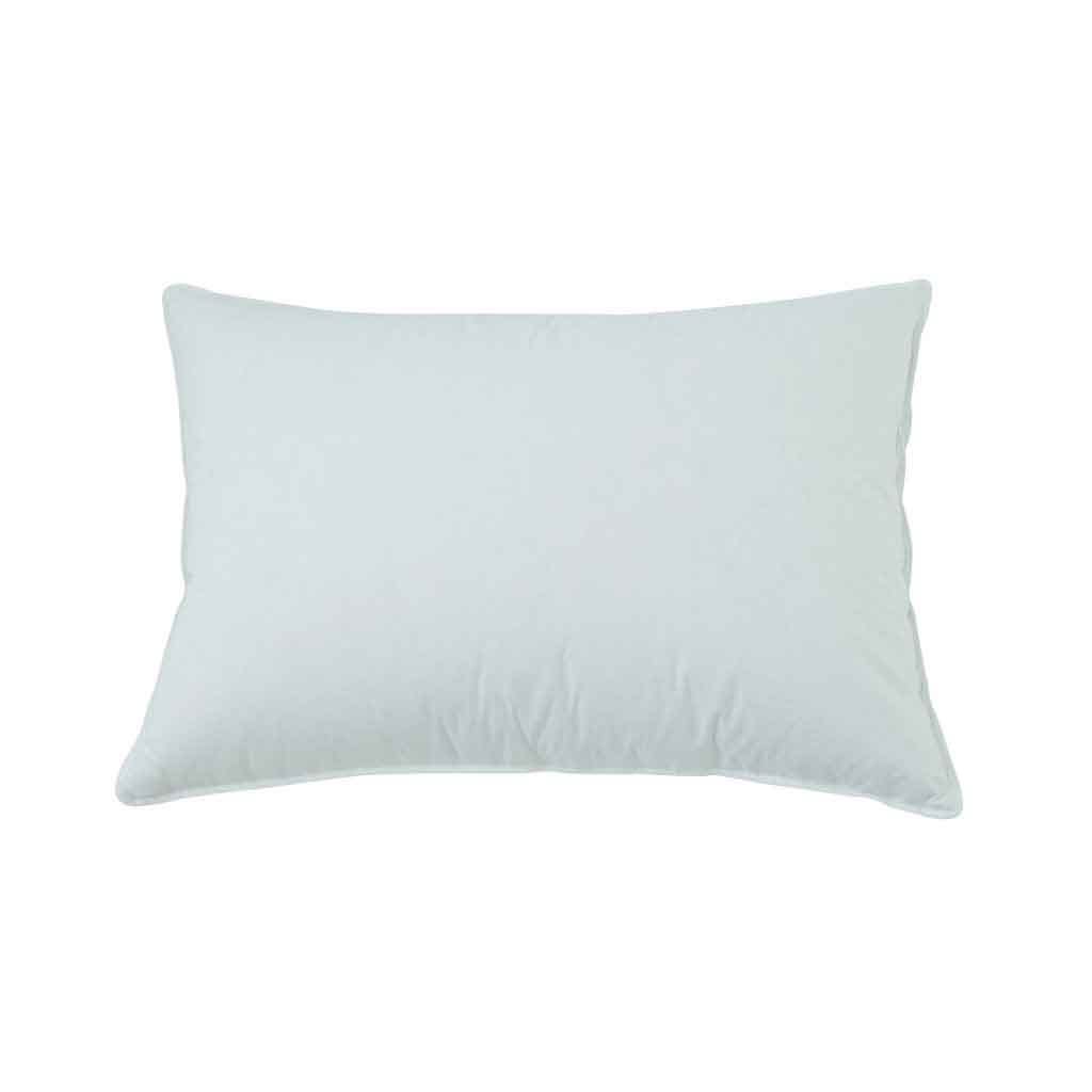 Almohada blanca estándar de plumas