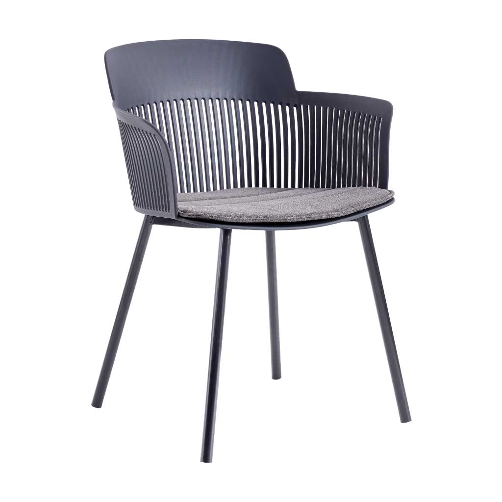 Silla de exterior gris Alyssam