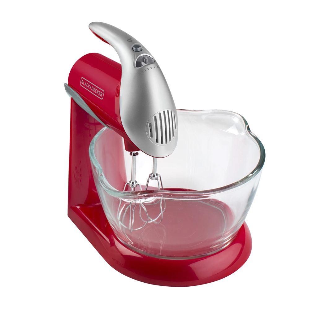 Batidora De Pedestal 250w Con Tazon Roja Black & Decker