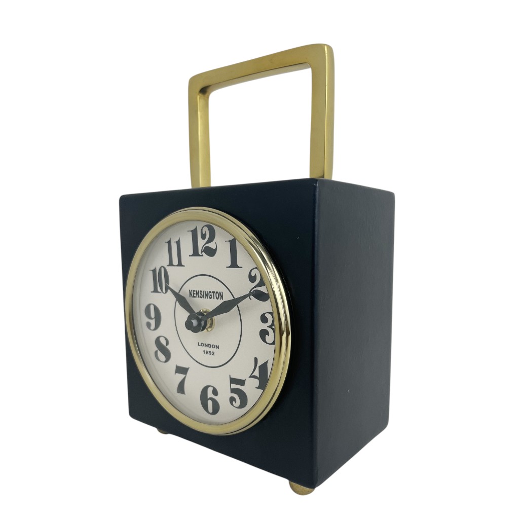Reloj Negro De Mesa 13x8x19cm