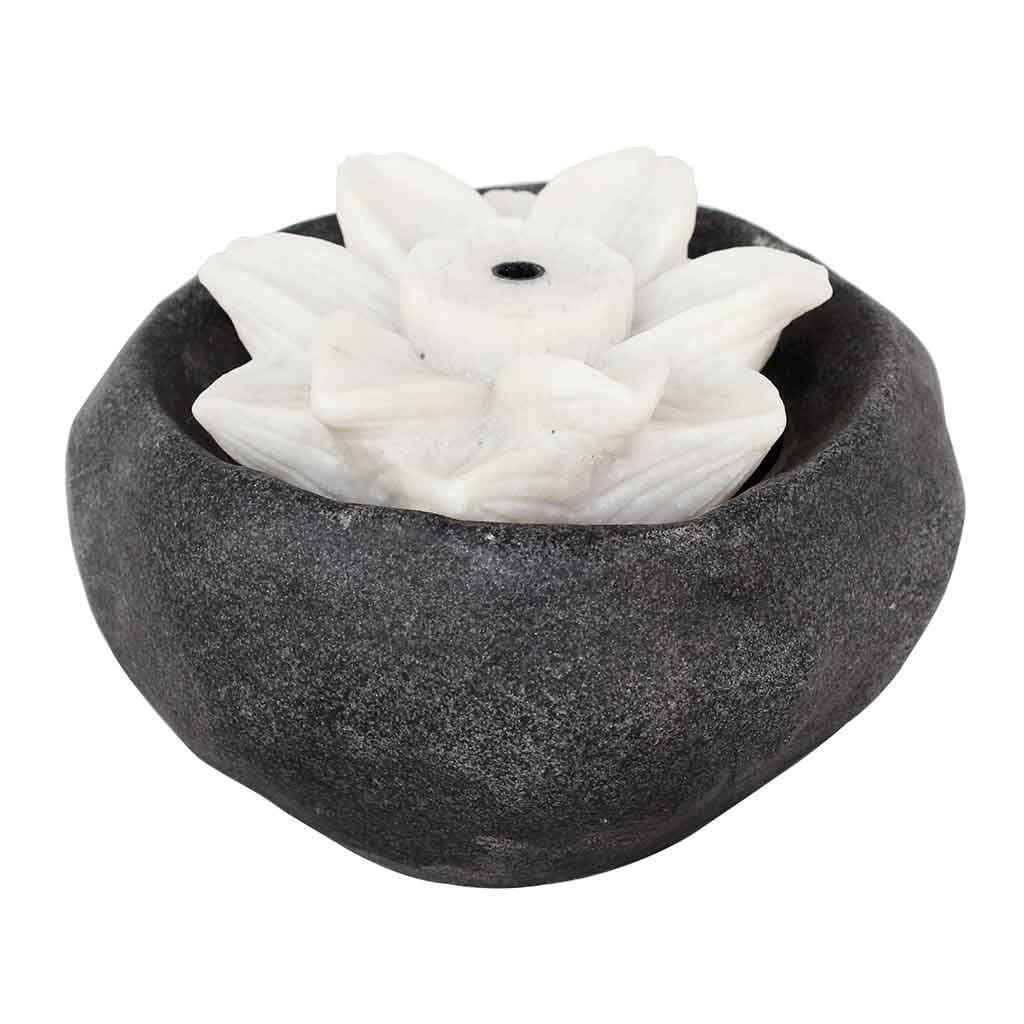 Fuente De Agua De Poliresina Gris 22x22x15cm