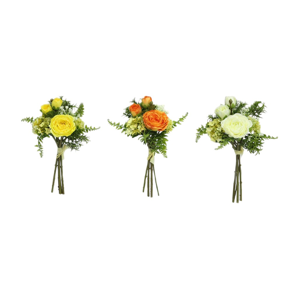 Ranunculus Bouquet Artificial 32cm Surtido