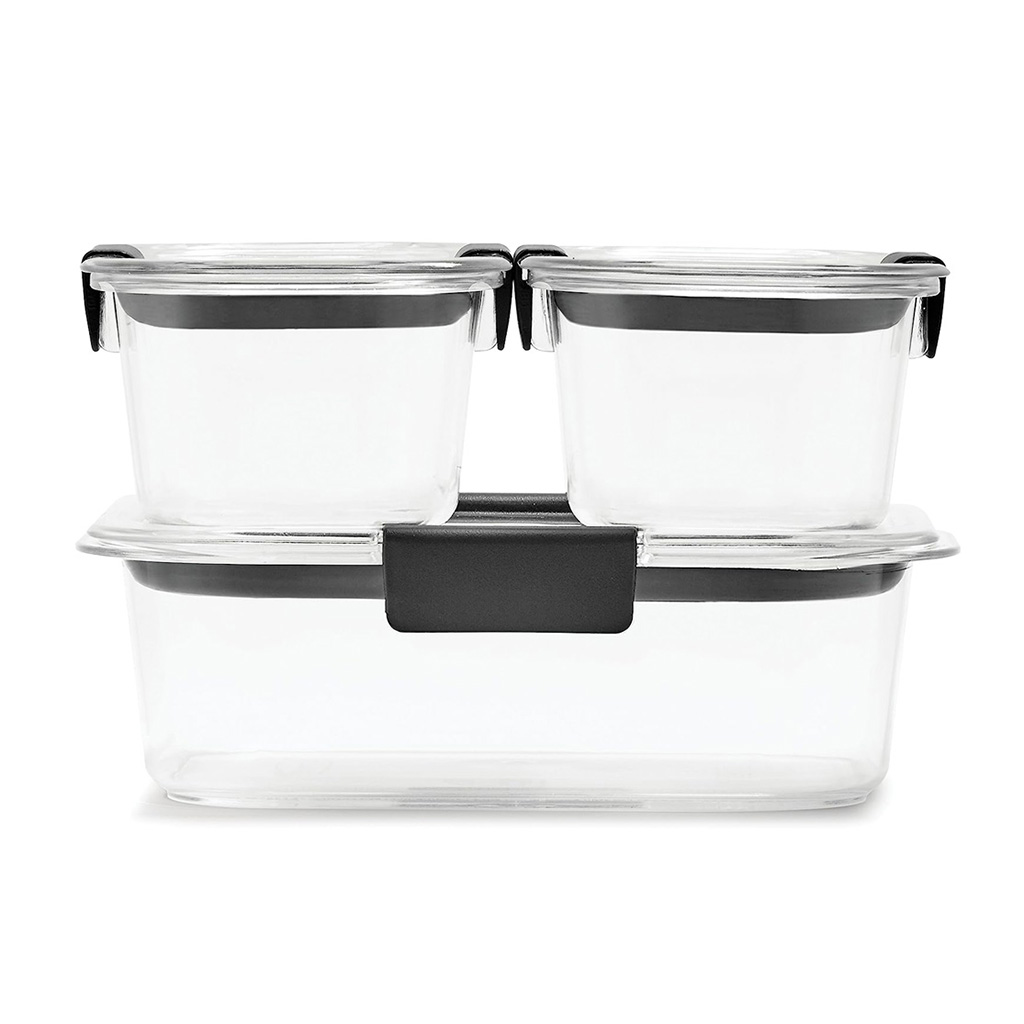Conjunto De 6 Recipientes De Plástico Para Alimentos 2271ml Rubbermaid