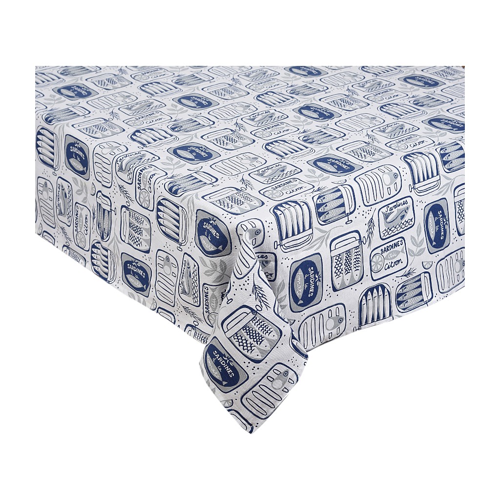 Mantel Estampado De Sardina 160X320Cm
