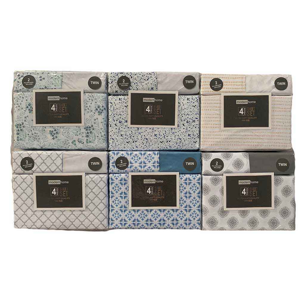 Juego De Sábana 4pzas Twin Surtidas