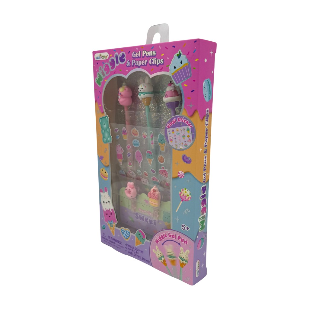 Hot Focus Bolígrafos De Gel Wiggle Y Clips