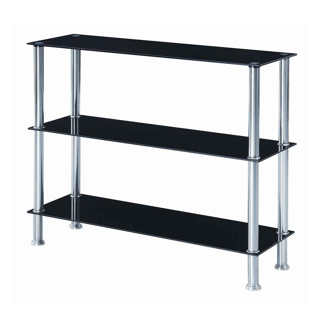 Estante Munich Negro Con Tres Niveles 100x32x80cm