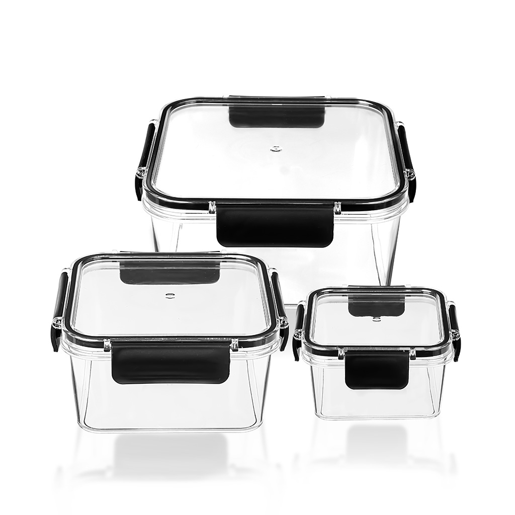 Conservador De Alimentos Con 3 Piezas Bager