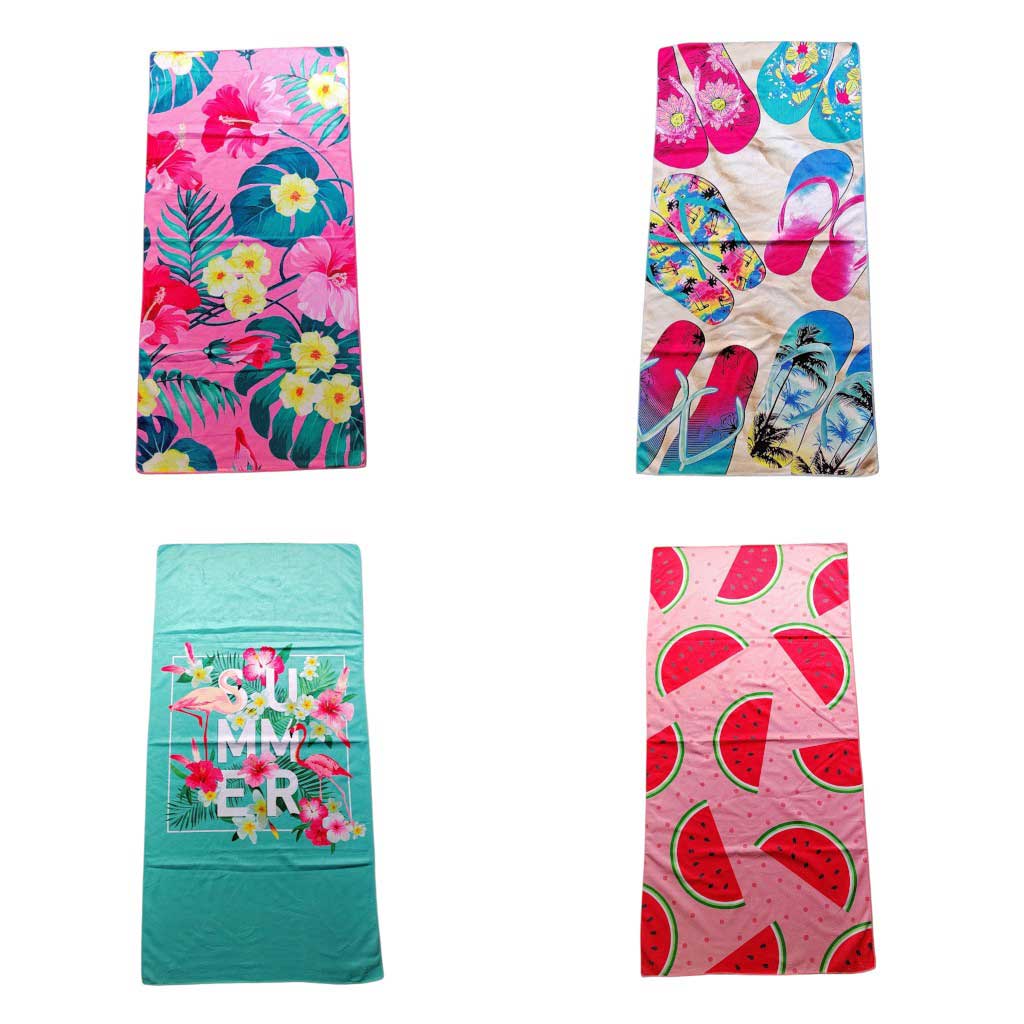 Toalla De Playa Estampado De Verano Surtido 68X138Cm
