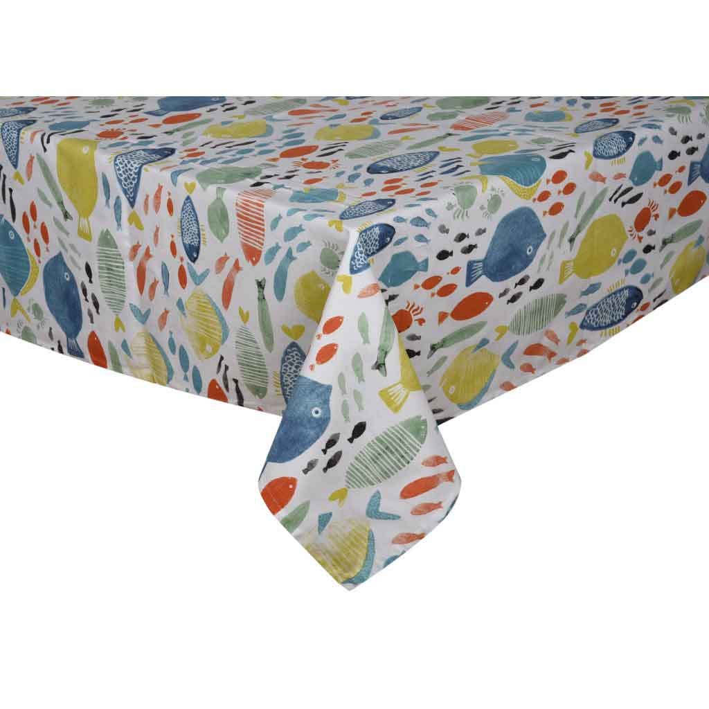 Mantel Con Estampado De Pez 160X280Cm