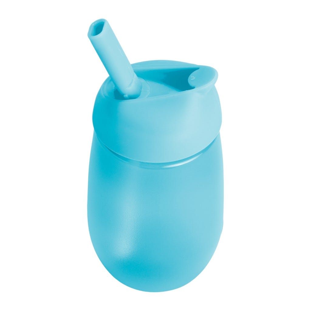 Vaso Con Sorbete Simple Clean 10oz Azul Munchikin