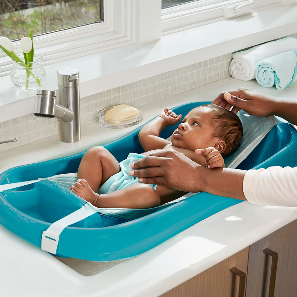 Bañera Azul Con Soporte