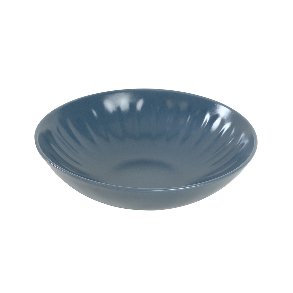 Plato Para Sopa De Cerámica Azul 21cm