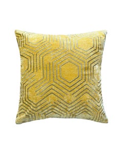 Cojín Amarillo Estampado 50X50Cm