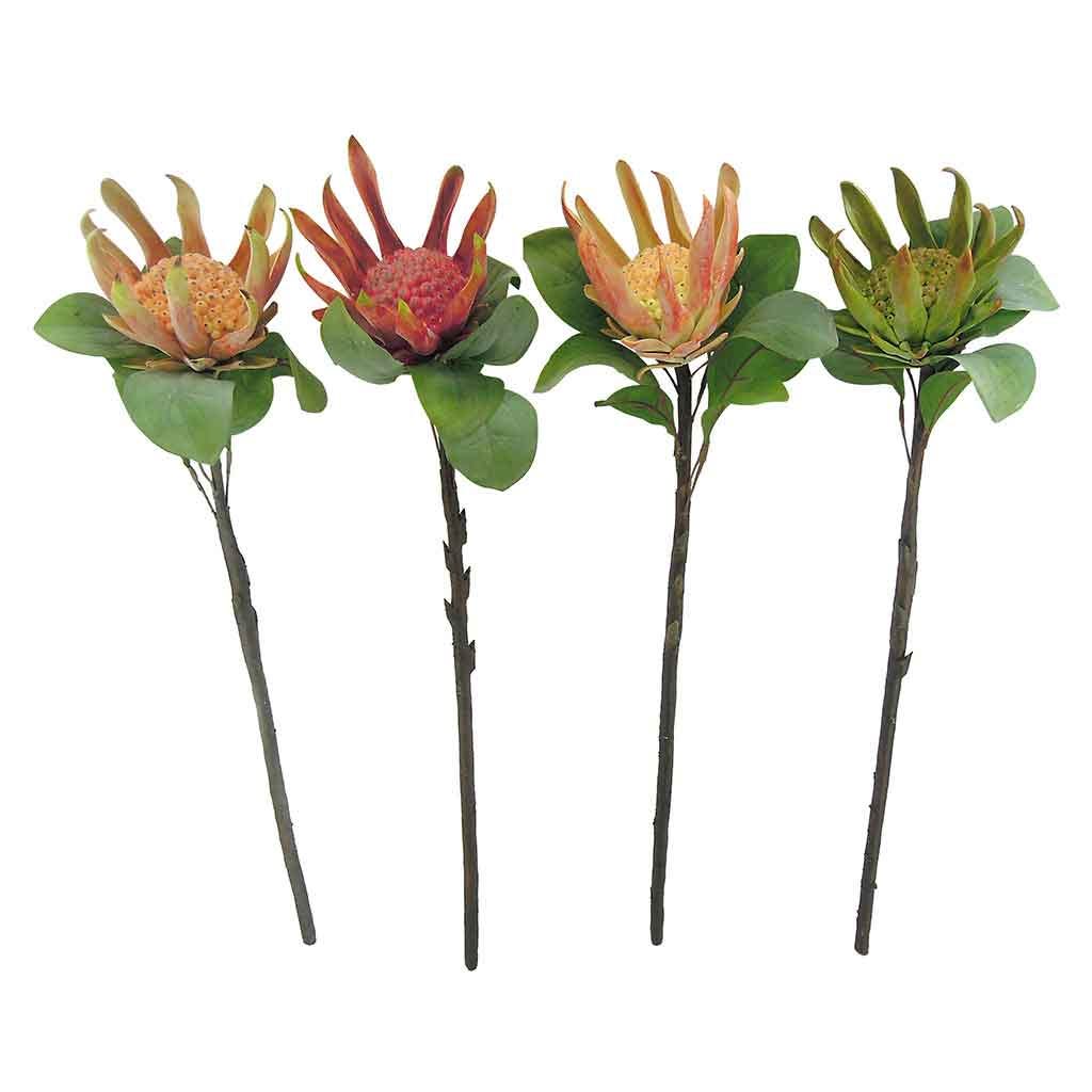 Flores artificiales de protea 67CM surtidos