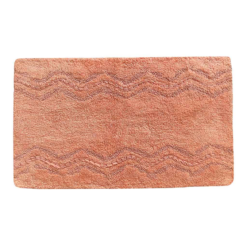 Alfombra De Baño Color Coral 50X80Cm