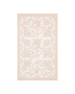Alfombra Tejida De Patrones Rosada 65X110Cm