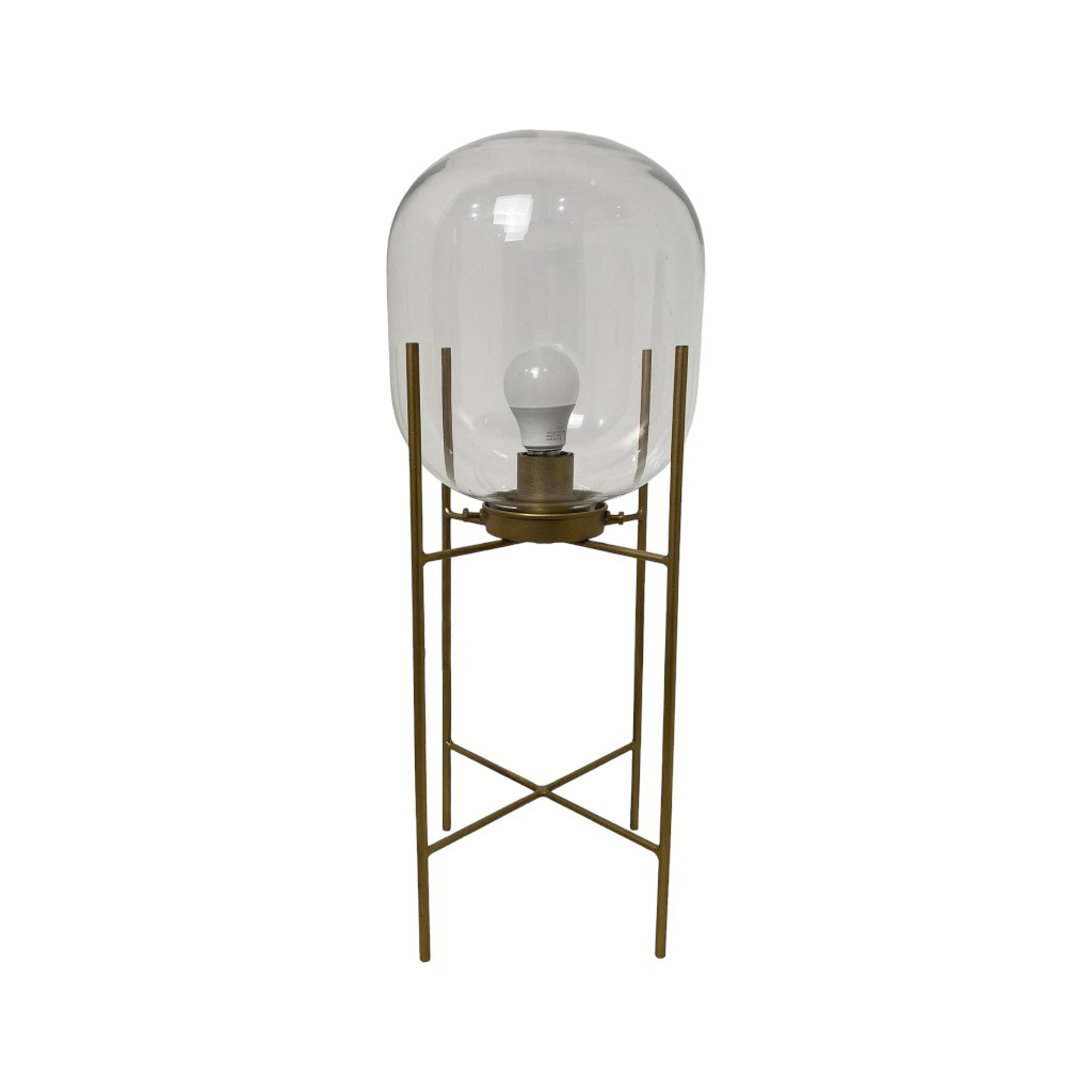 Lámpara De Mesa Con Esfera De Vidrio 22X22X56.5Cm