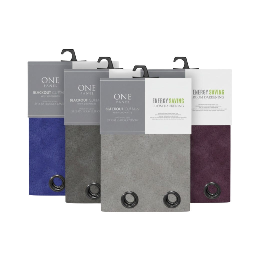 Cortina Blackout Morado 127X229Cm
