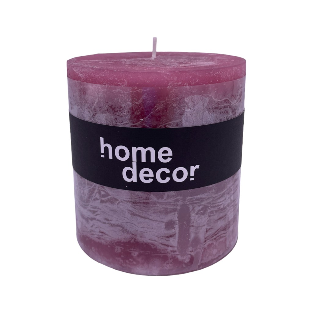 Vela Decorativa Rojo 10X10Cm