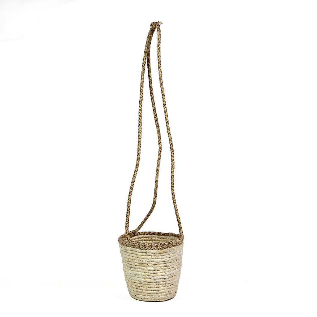 Cesta Colgante Para Plantas Natural 20X18Cm