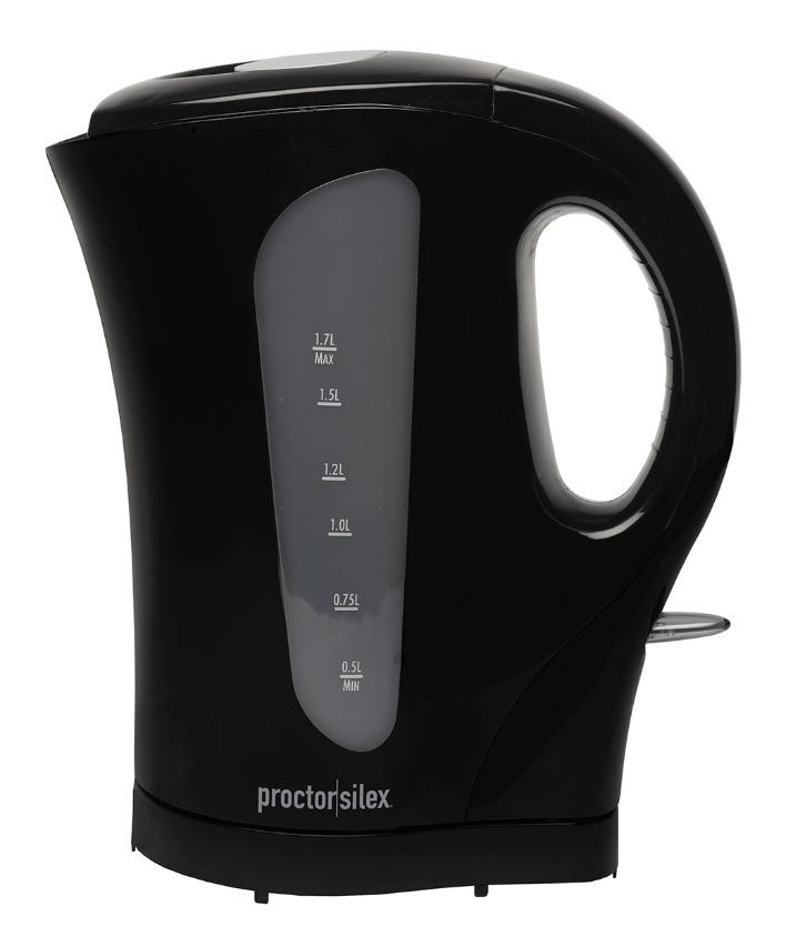 Hervidor Inalámbrico Negro 1,7Lt Proctor Silex