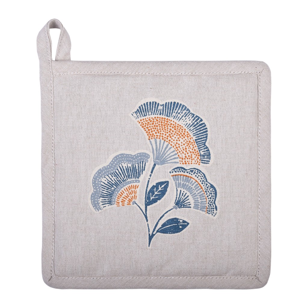 Agarra Olla Estampado De Flor 20x20cm